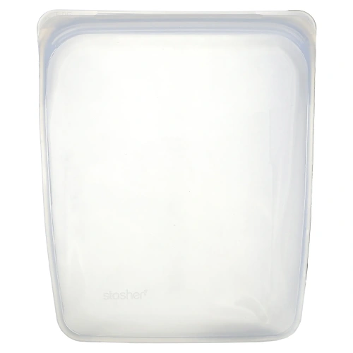 Stasher, Многоразовый силиконовый пищевой контейнер на пол галлона, прозрачный, 64,2 ж. унц. (1,92 л)