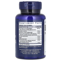 Life Extension, Экстракт крестоцветных овощей тройного действия с ресвератролом, 60 вегетарианских капсул