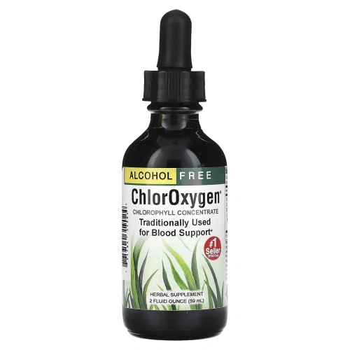 Herbs Etc., ChlorOxygen, концентрат хлорофилла, без спирта, 2 ж. унц. (59 мл)