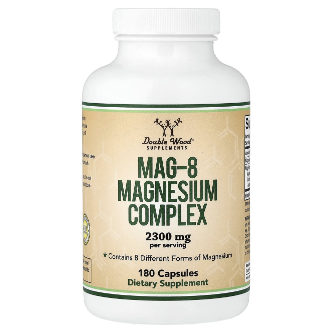 Double Wood Supplements, Mag-8, комплекс с магнием, 180 капсул