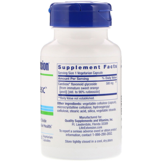 Life Extension, NitroVasc, 30 вегетарианских капсул