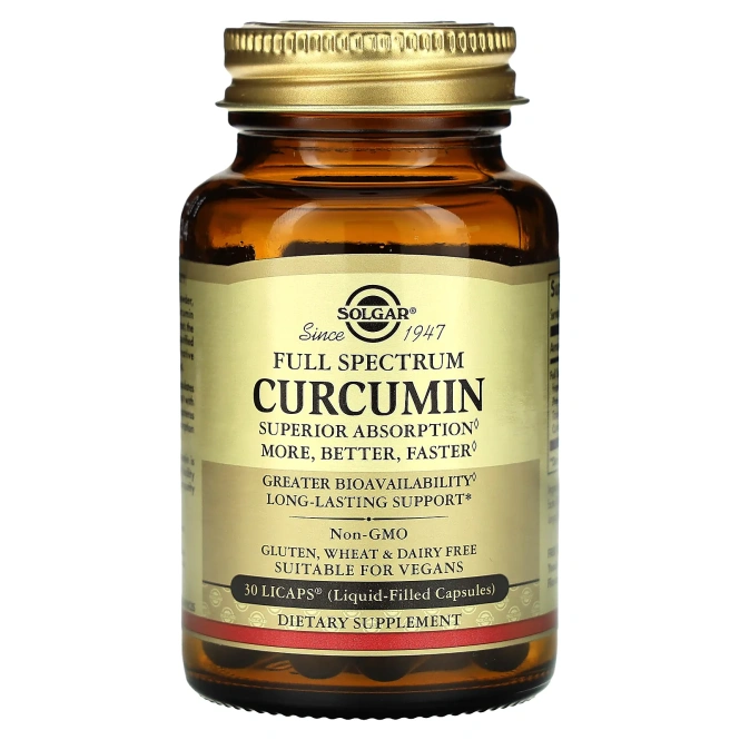 Curcumin Солгар Куркумин, 30 мягких капсул