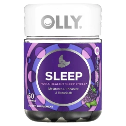 OLLY, Sleep, ежевика в дзен, 3 мг, 50 жевательных таблеток