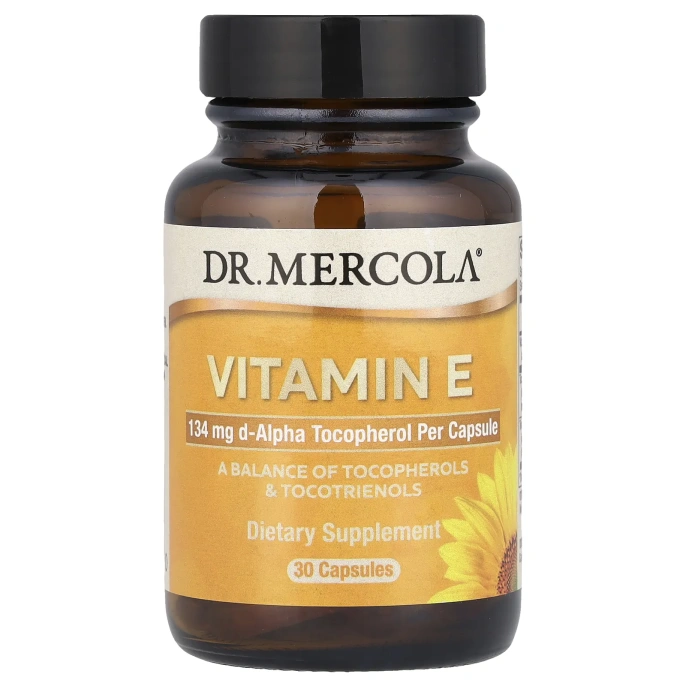 Dr. Mercola, Витамин E, 30 капсул