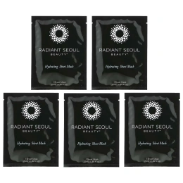 Radiant Seoul, увлажняющая тканевая маска, 5 шт. по 25 мл (0,85 унции)