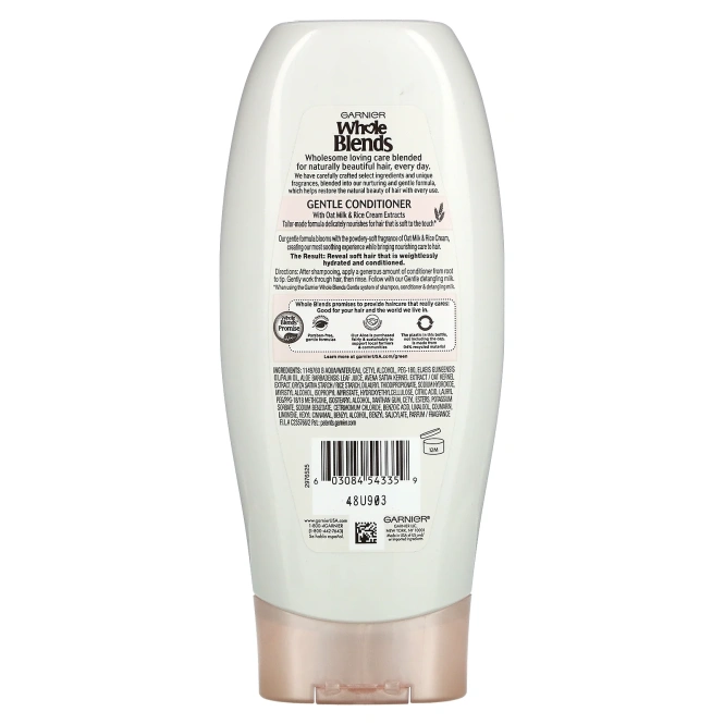 Garnier, Whole Blends, мягкий кондиционер, «Нежность овса», 370 мл