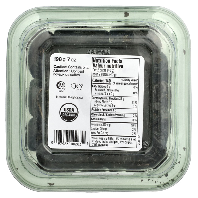 Natural Delights, финики аджва аль-медина, 198 г (7 унций)