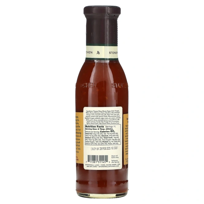 Stonewall Kitchen, Bourbon Molasses Barbecue Sauce, 11 fl oz (330 ml)