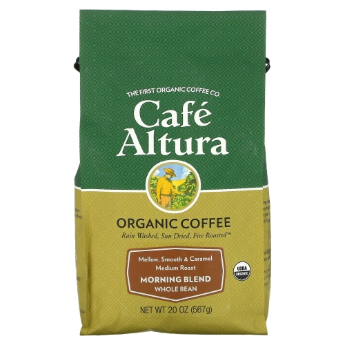 Cafe Altura, Organic Coffee, Morning Blend, Medium Roast, Whole Bean, 20 oz (567 g)