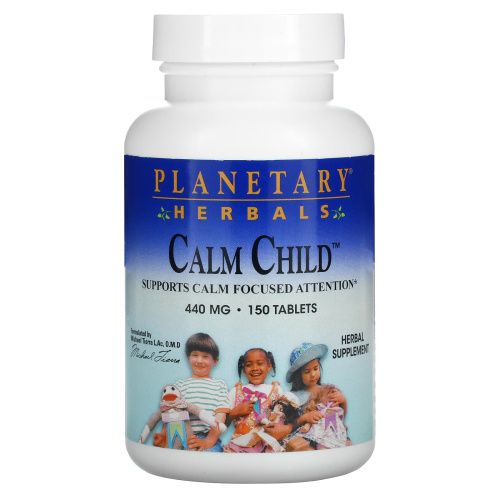 Planetary Herbals, Успокаивающее для детей, 440 мг, 150 таблеток