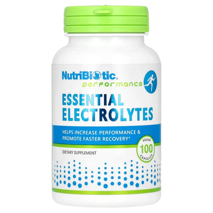 NutriBiotic, Essential Electrolytes , 100 веганских капсул