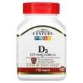 21st Century, Vitamin D3, 5000 МЕ, 110 Tablets