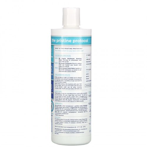 Essential Oxygen, BR Organic Mouthwash Brushing Rinse, Peppermint, 16 fl oz (473 ml)