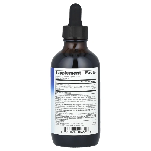 Planetary Herbals, Средство для очищения организма от тяжелых металлов с кинзой, 4 жидких унции (118,28 мл)