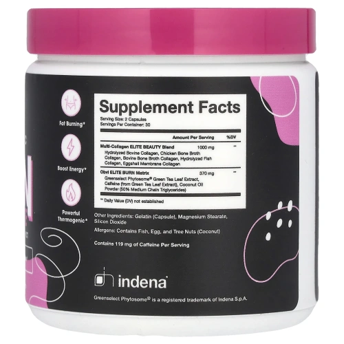 Obvi, Collagenic Burn Elite, 60 капсул