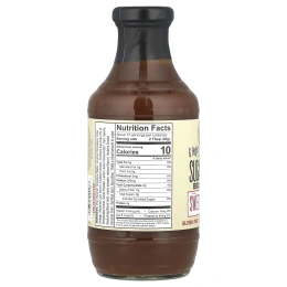 G Hughes, Соус для барбекю без сахара, сладкий и пряный, 510 г (18 унций)