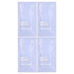 Lee Stafford, Bleach Blondes, Cool Shot, отбеливающий, 4 пакетика, 15 мл (0,5 жидк. унции)