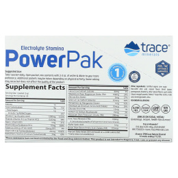 Trace Minerals Research, Электролит Стамина, Power Pak, гранат-черника, 1200 мг, 30 штук, 0,18 унций (5 г) каждая