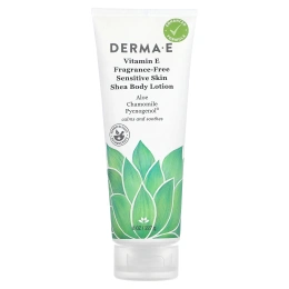 Derma E, Лосьон для тела с витамином Е и ши без отдушек 8 унций