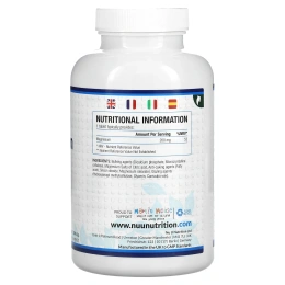 Nu U Nutrition, Цитрат магния, 200 мг, 180 растительных таблеток