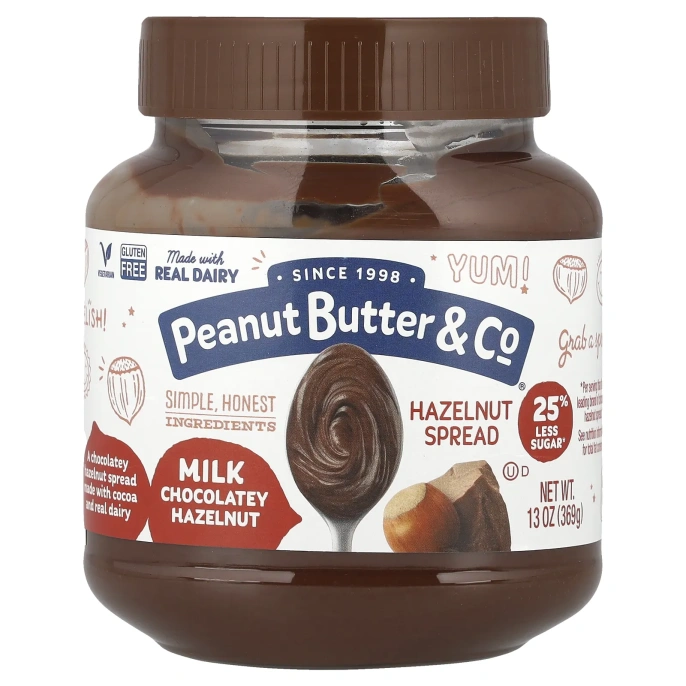 Peanut Butter & Co., Спред из фундука, молочный шоколад и фундук, 369 г (13 унций)