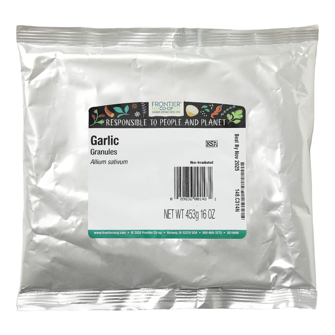 Frontier Co-op, гранулы чеснока, 453 г (16 унций)