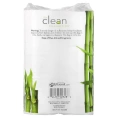 Vitacost, The Clean Collection™, бамбуковые салфетки для ванны, 12 рулонов