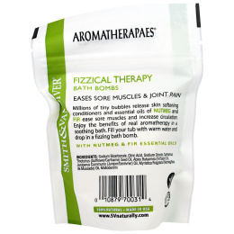 Smith & Vandiver, Fizzical Time Bath Bombs, Neroli,  4 Effervescent Bath Bombs,  .8 oz (229) ea