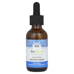 GuruNanda, Sig-Nature, концентрированный ополаскиватель для рта, дикая мята, 59 мл (2 жидк. унции)
