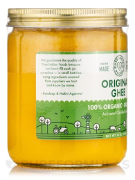 Pure Indian Foods, Оригинальное топленое масло - 100% органическое (растительное) 14 унций