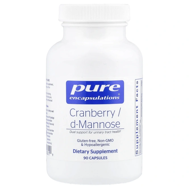 Pure Encapsulations, Клюква / D-манноза`` 90 капсул