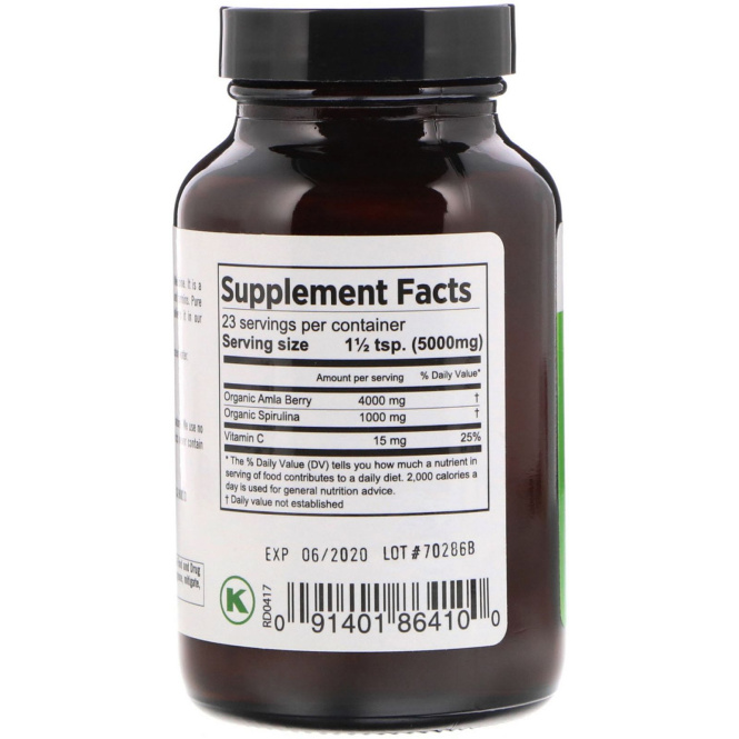 Pure Planet, Органический, Amla Plus, 114 г