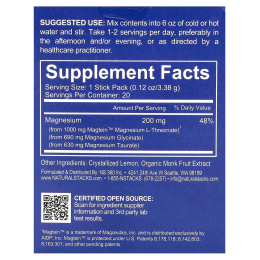 Natural Stacks, MagTech, магний, со вкусом лимонада, 20 пакетиков по 3,38 г (0,12 унции)