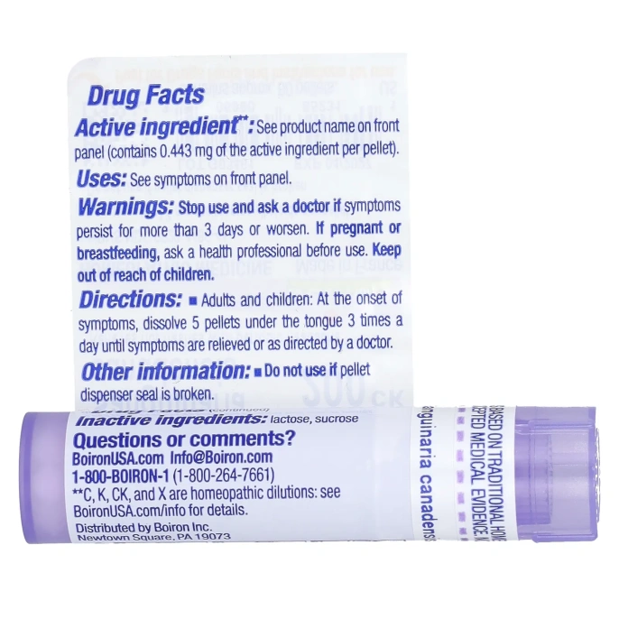 Boiron, Sanguinaria canadensis 200CK, для поддержки менопаузы, 80 гранул