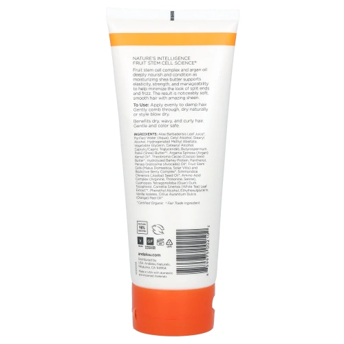 Andalou Naturals, Крем для укладки волос, аргановое масло и масло ши, насыщение влагой, 6,8 жидких унций (200 мл)