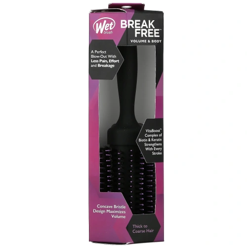 Wet Brush, Break Free, круглая кисть для увеличения объема, для густых / густых волос, 1 шт.