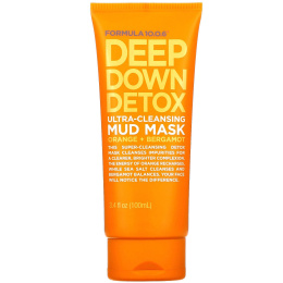 Formula 10.0.6, Deep Down Detox, Ultra-Cleansing Mud Mask, Orange + Bergamot, 3.4 fl oz (100 ml)