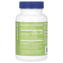 The Vitamin Shoppe, экстракт черники, 120 мг, 120 капсул (60 мг в 1 капсуле)