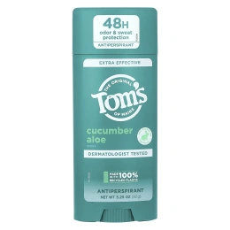 Tom's of Maine, сверхэффективный антиперспирант, огурец и алоэ, 92 г (3,25 унции)