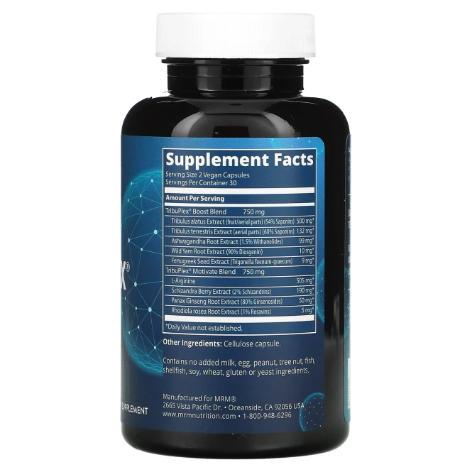 MRM, TribuPlex 750, 60 веганских капсул