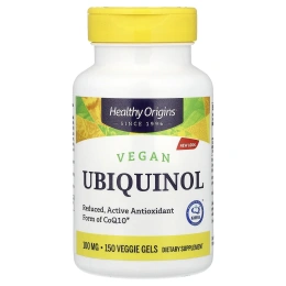 Healthy Origins, веганский убихинол, 100 мг, 150 растительных капсул
