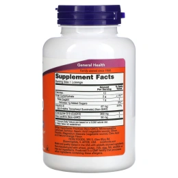 NOW Foods, жевательный коэнзим Q10, 200 мг, 90 пастилок