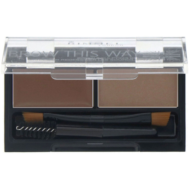 Rimmel London, Набор для моделирования бровей Brow This Way, 001 палитра для блондинок, 1 шт