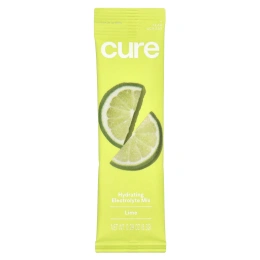 Cure Hydration, смесь электролитов для гидратации, лайм, 14 пакетиков по 8,3 г (0,29 унции) каждый