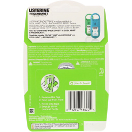 Johnson's Baby, Listerine, Pocketpaks, Fresh Burst, 3 упаковки по 24 пастилки