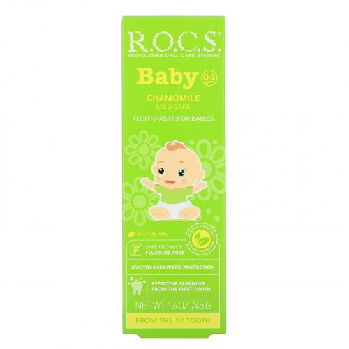 R.O.C.S., Baby, зубная паста с ромашкой, для детей 0‒3 лет, 45 г (1,6 унции)
