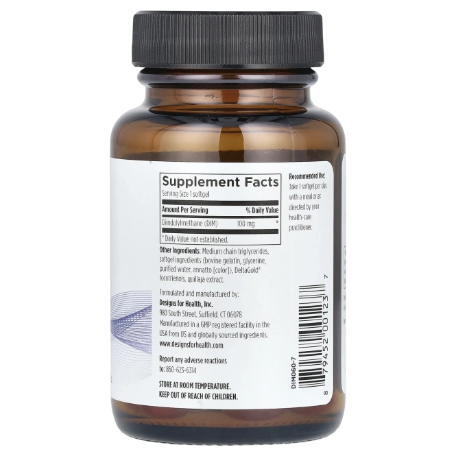 Designs For Health, DIM-Evail™, 100 mg, 60 Softgels