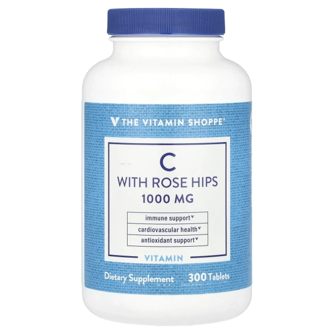 The Vitamin Shoppe, Витамин C с шиповником, 300 таблеток