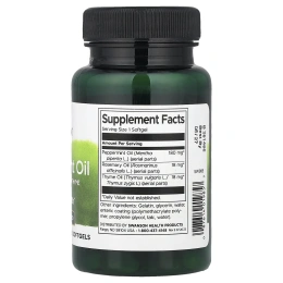 Swanson, масло перечной мяты, розмарина и чабреца, 100 капсул