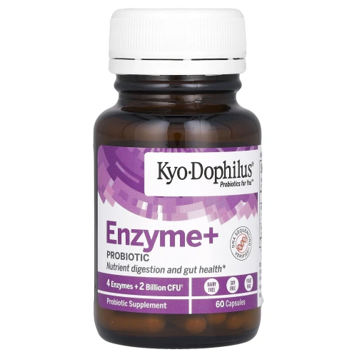 Kyolic, «Кио-Дофилус», пробиотики и ферменты, 60 капсул